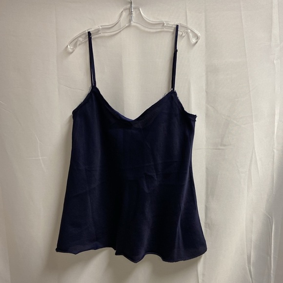 Brazeau Tricot Paperbag Silk Blend Cami Nightfall Navy Size 1/XS NWT - Picture 4 of 7